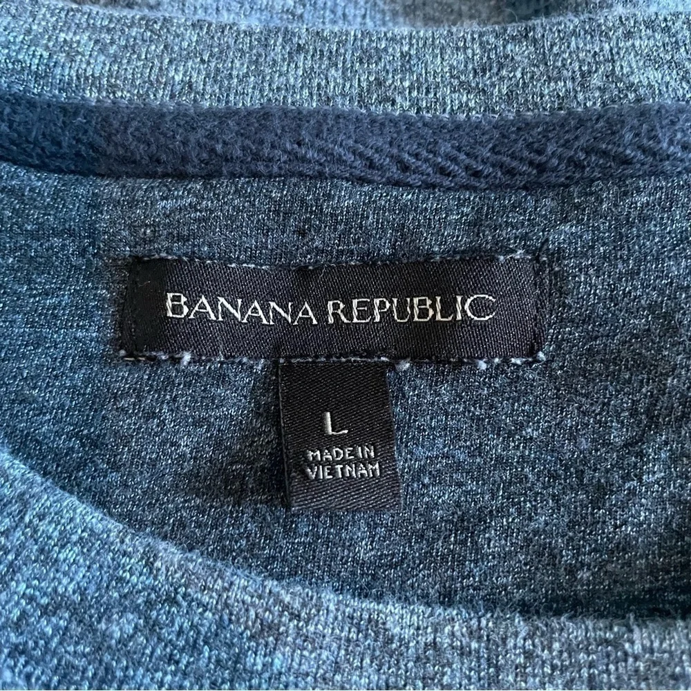 Banana Republic Blue Crew Neck Sweater Size Large